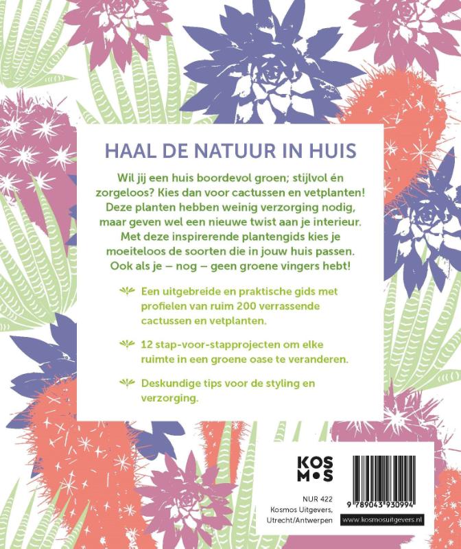 Achterkant van Het creatieve cactus en vetplanten boek