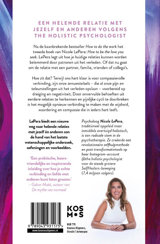 Achterkant van How to be the love you seek