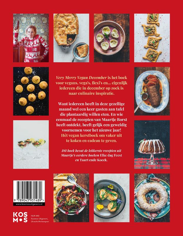 Achterkant van Very Merry Vegan December