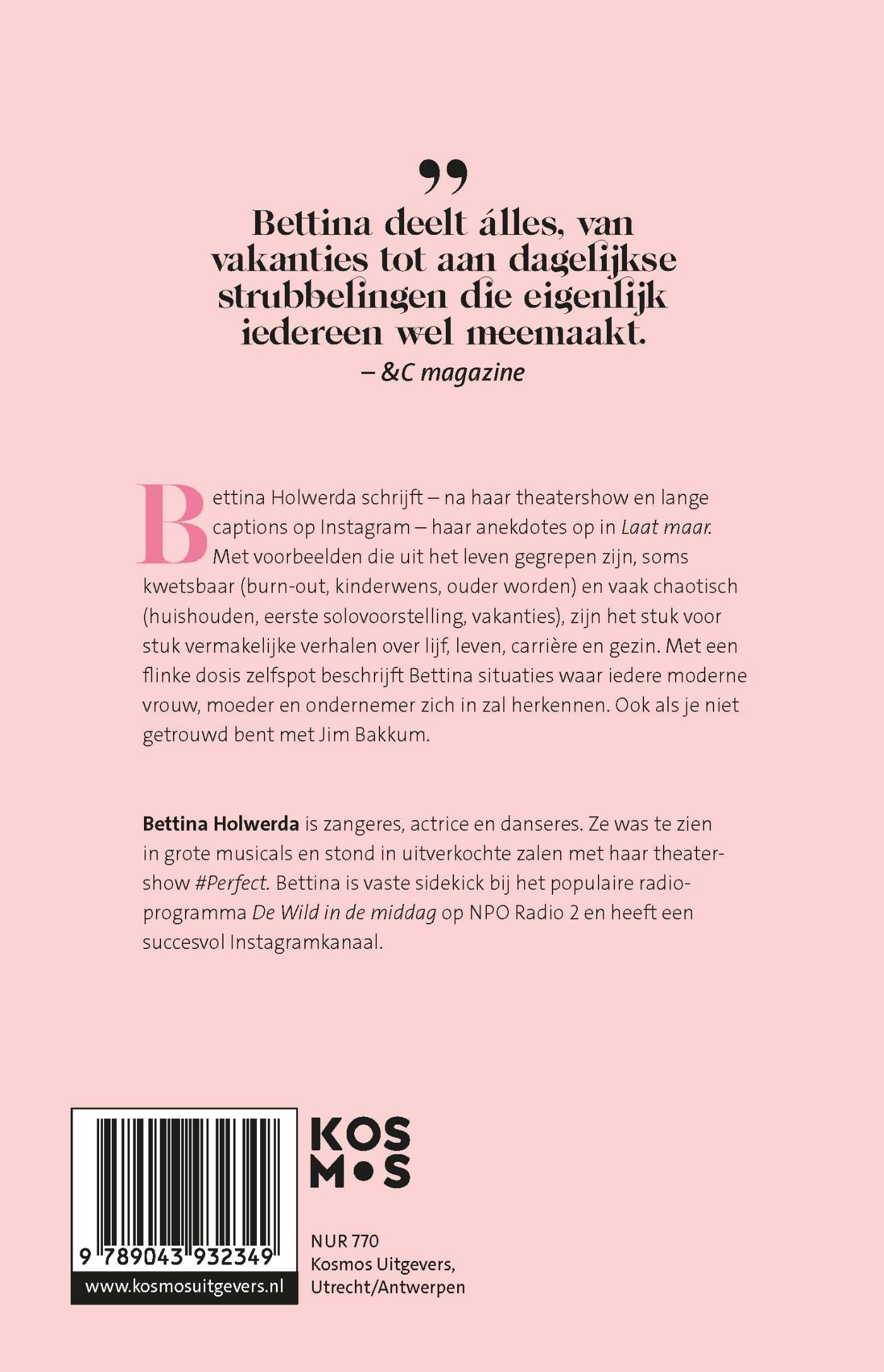 Achterkant van Laat maar.
