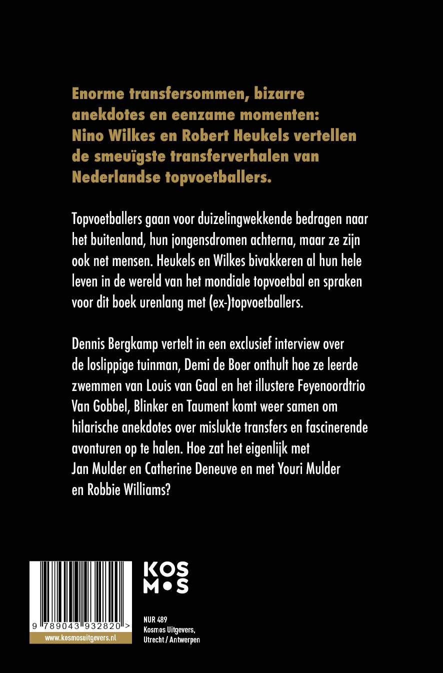Achterkant van Zwemles van Louis van Gaal