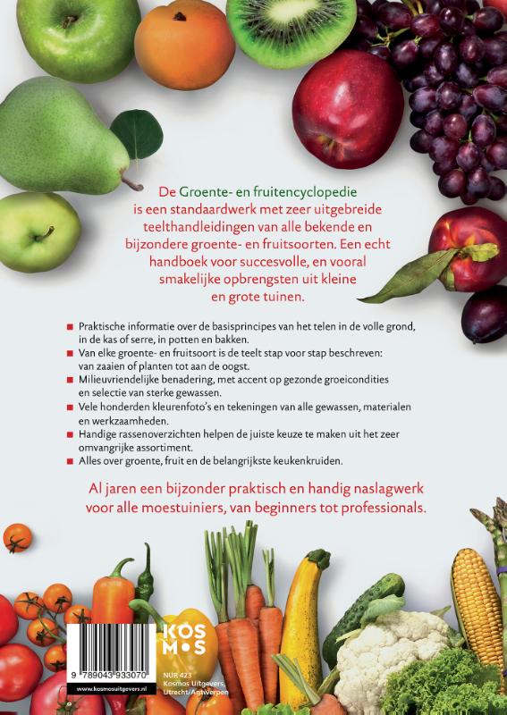 Achterkant van Groente- en fruitencyclopedie