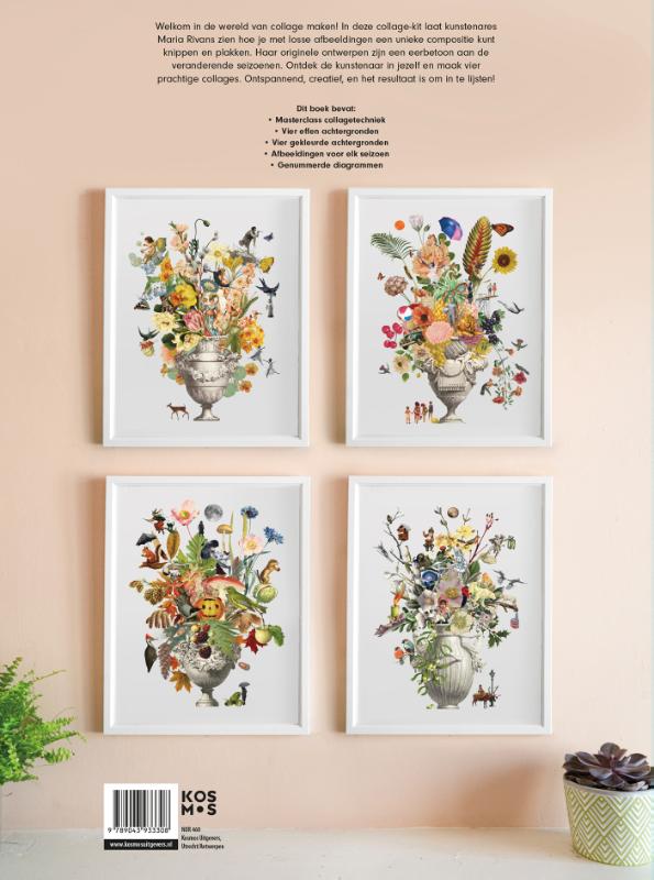 Achterkant van Flower power collage