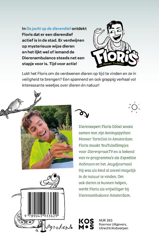 Achterkant van De jacht op de dierendief