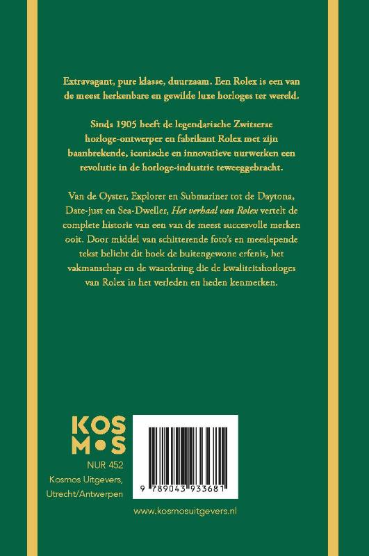 Achterkant van Het verhaal van Rolex