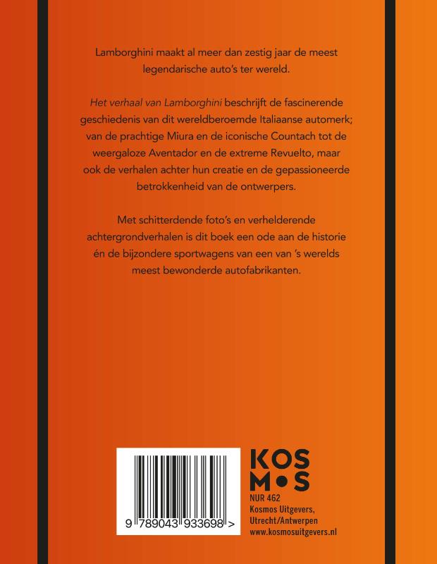 Achterkant van Het verhaal van Lamborghini