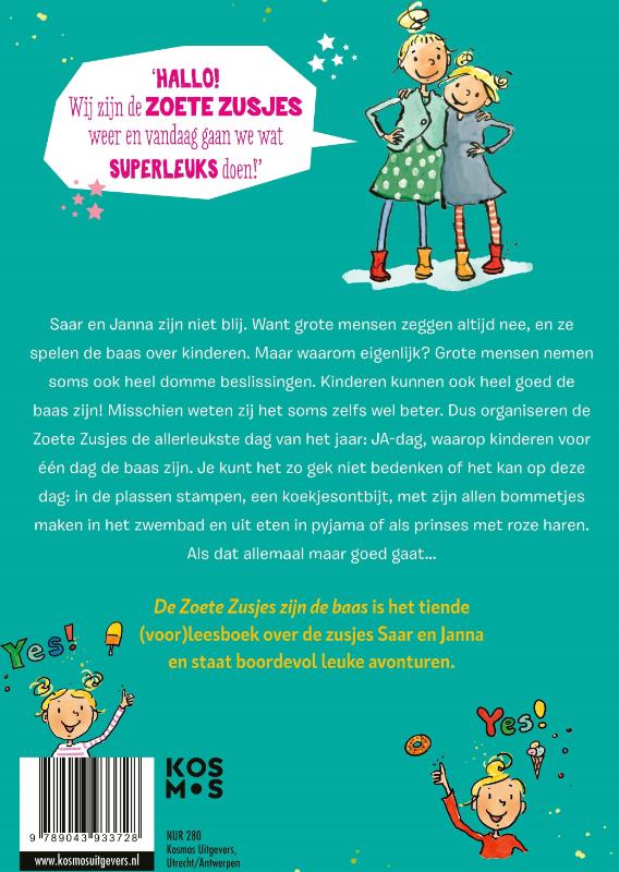 Achterkant van De Zoete Zusjes zijn de baas