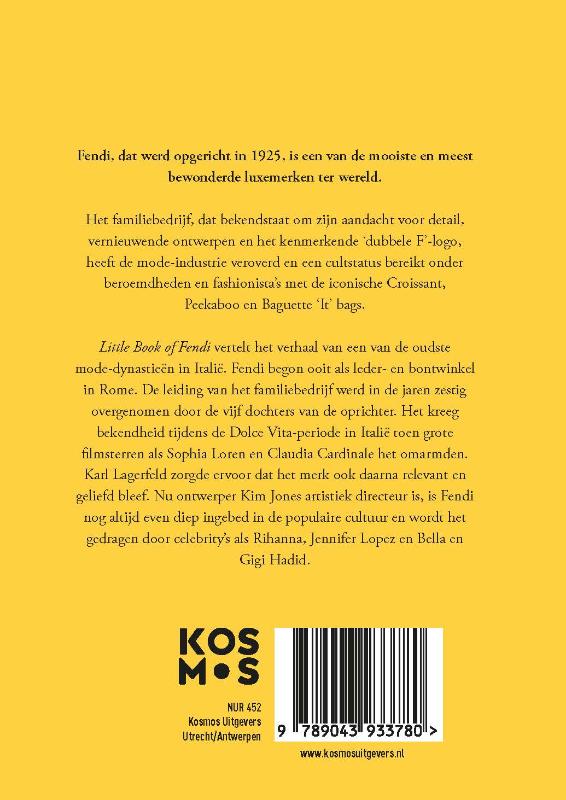 Achterkant van Little Book of Fendi