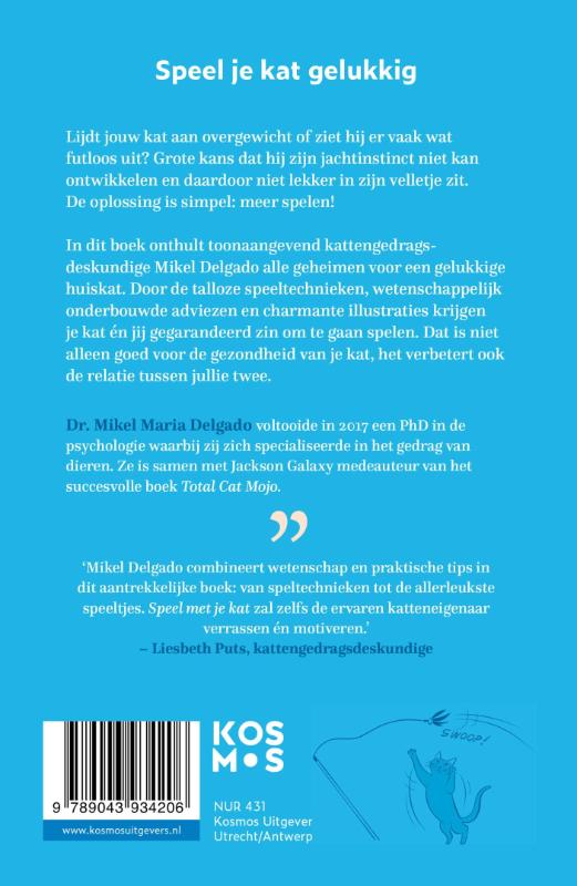 Achterkant van Speel met je kat: het geheim voor een gelukkige huiskat