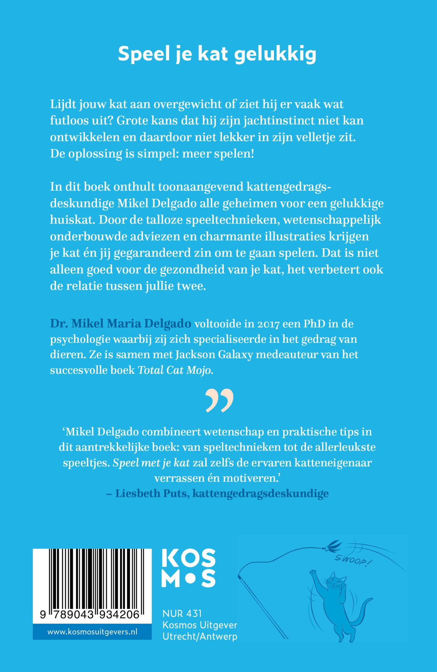 Achterkant van Speel met je kat: het geheim voor een gelukkige huiskat