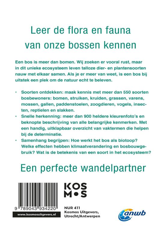 Achterkant van Bosgids