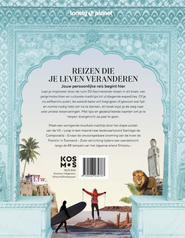 Achterkant van Reizen die je leven veranderen