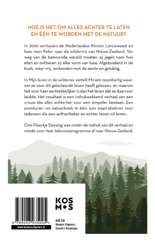 Achterkant van Mijn leven in de wildernis