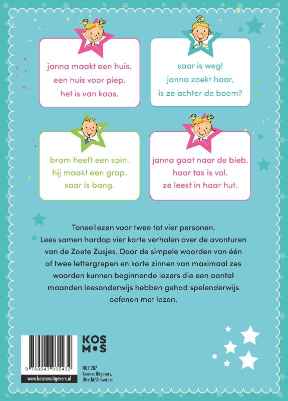 Achterkant van Samen lezen met de Zoete Zusjes 2