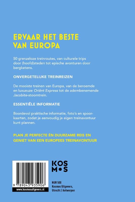 Achterkant van Europa met de trein