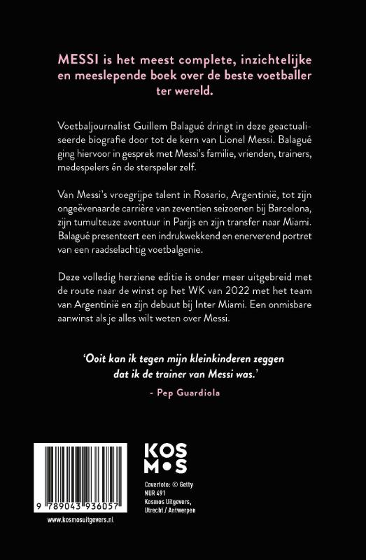 Achterkant van Messi