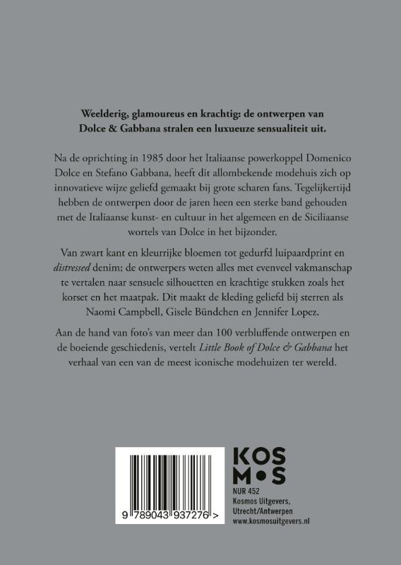 Achterkant van Little Book of Dolce & Gabbana