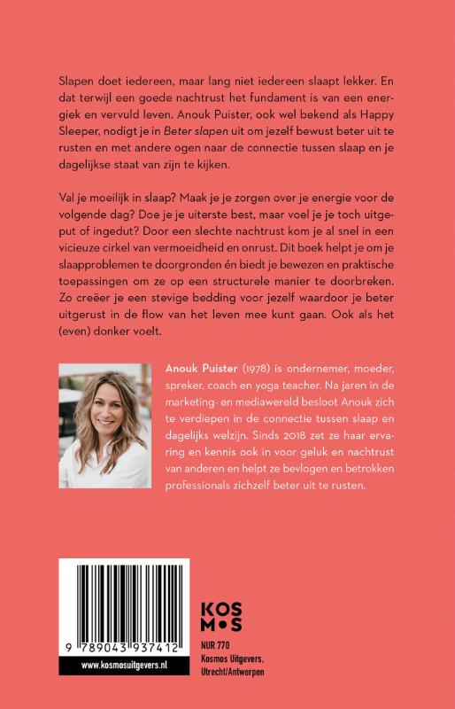 Achterkant van Beter slapen