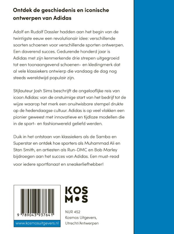 Achterkant van Het verhaal van Adidas