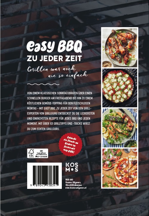 Achterkant van Easy BBQ - zu Jeder Zeit