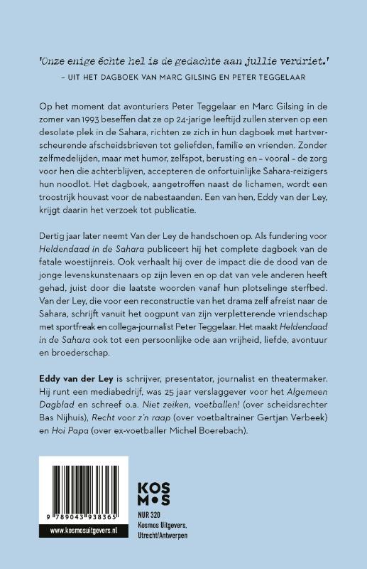 Achterkant van Heldendaad in de Sahara