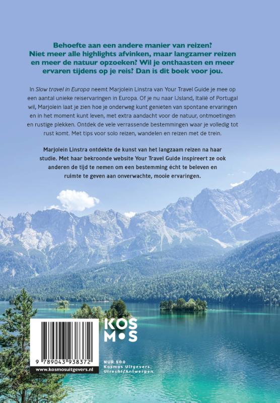 Achterkant van Slow travel in Europa