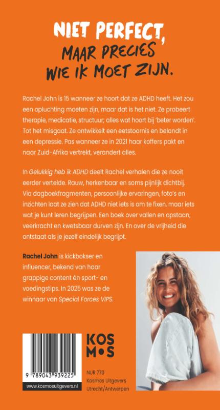 Achterkant van Gelukkig heb ik ADHD