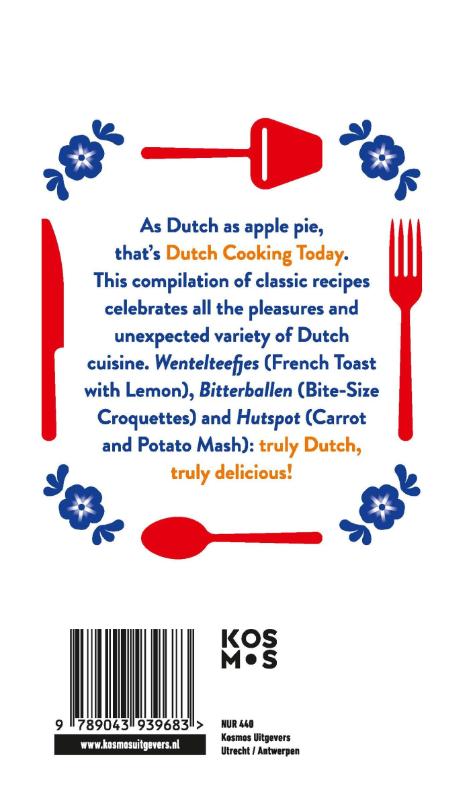 Achterkant van Dutch cooking today