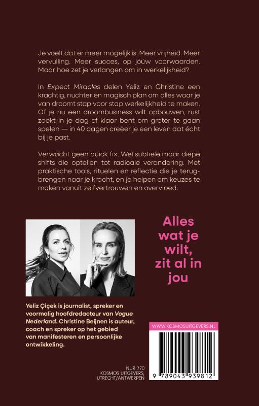 Achterkant van Expect Miracles