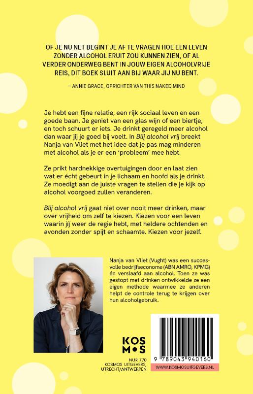 Achterkant van Blij alcohol vrij