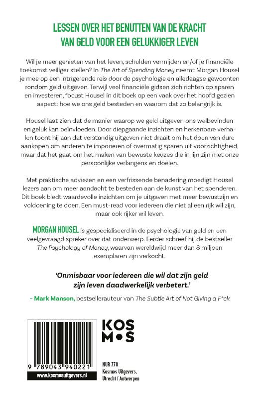 Achterkant van The Art of Spending Money