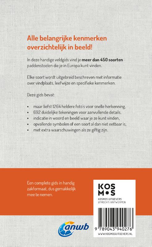 Achterkant van Welke paddenstoel is dat? ANWB Paddenstoelengids