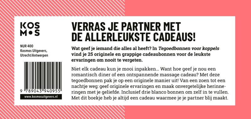 Achterkant van Tegoedbonnen voor koppels