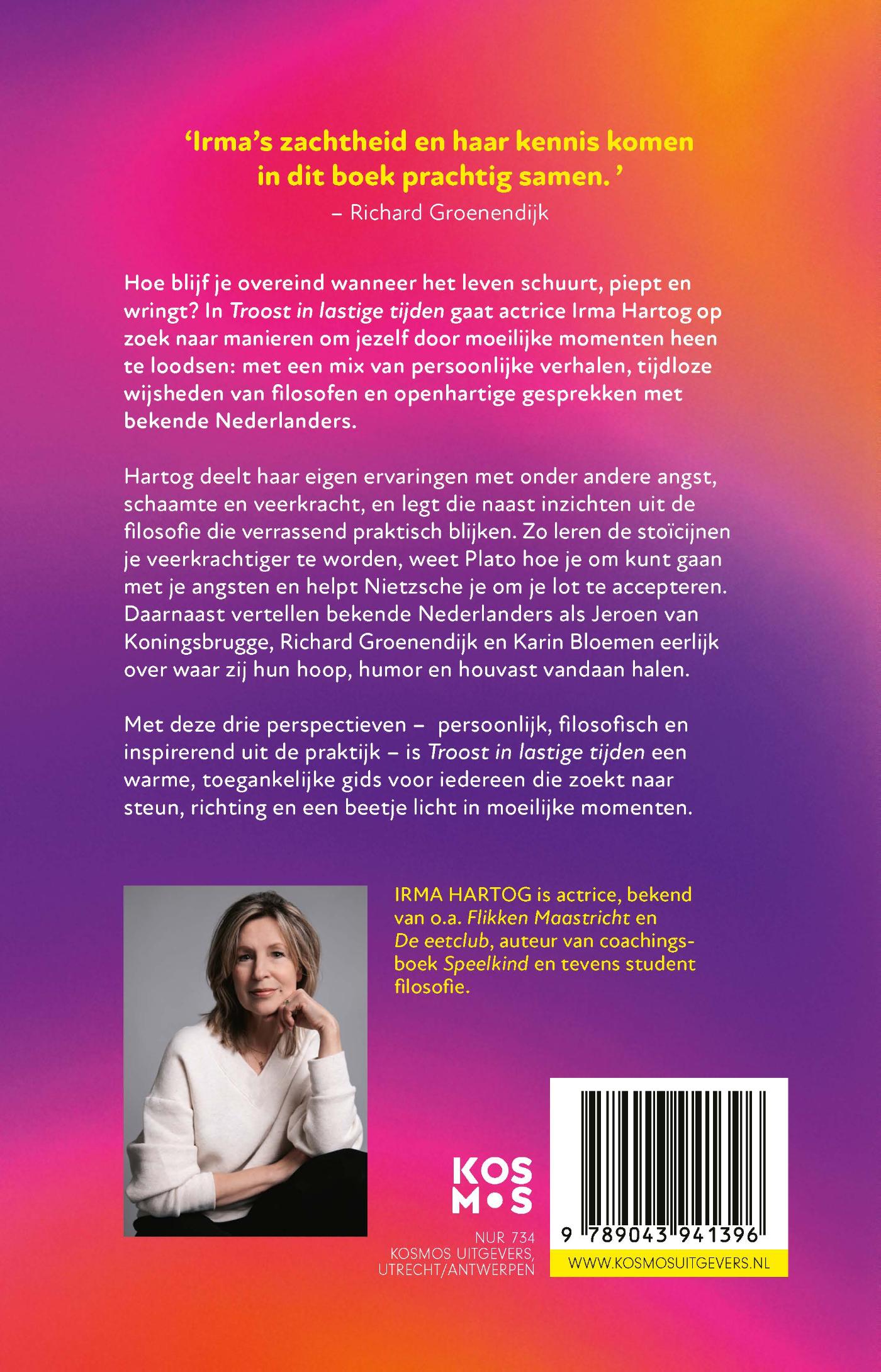 Achterkant van Troost in lastige tijden