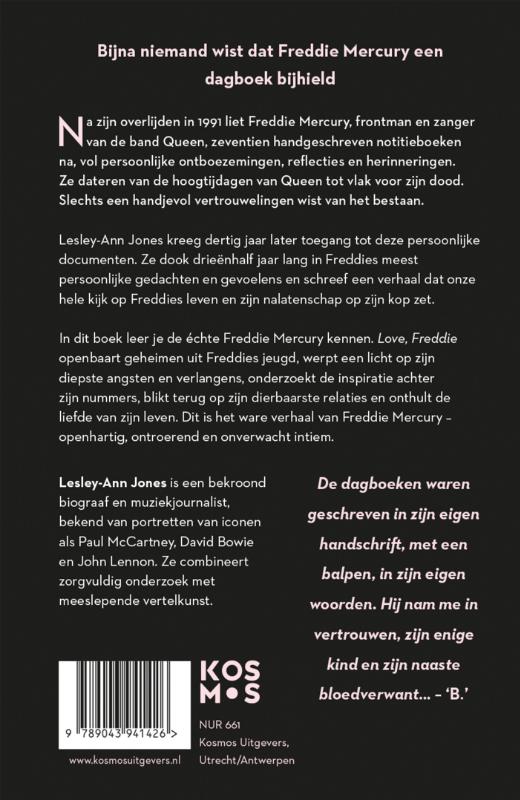 Achterkant van Love, Freddie