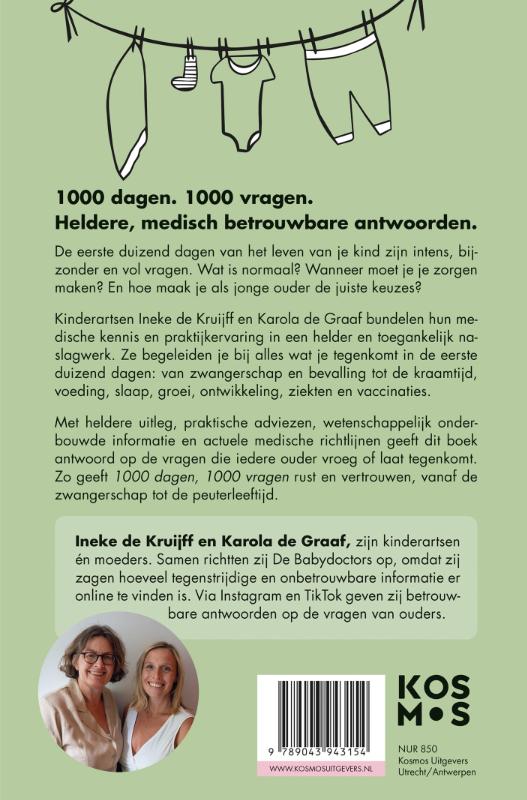 Achterkant van 1000 dagen, 1000 vragen