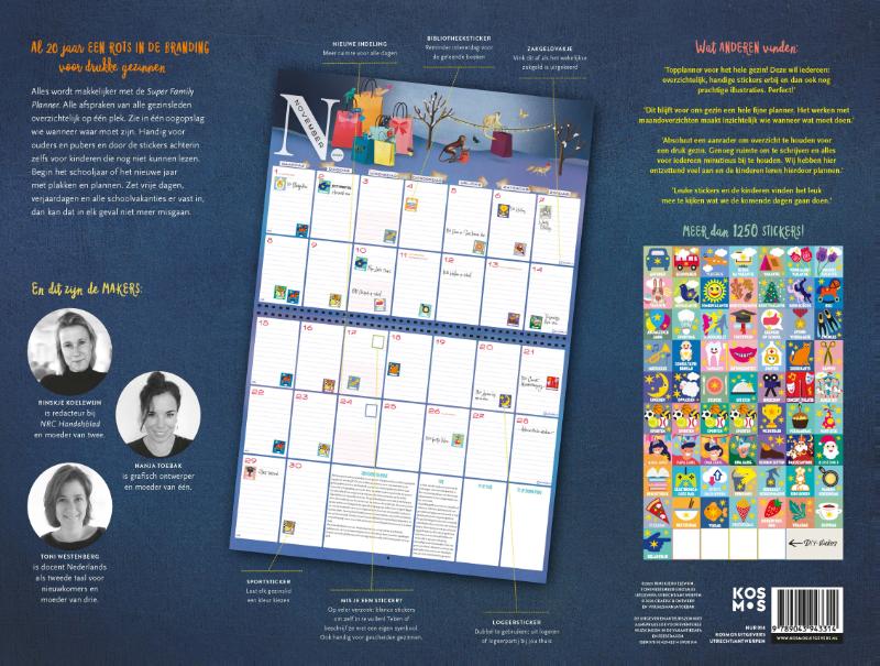 Achterkant van De handigste Super Family Planner 2027