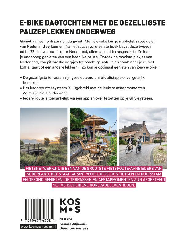 Achterkant van 75 leuke e-bike routes langs gezellige terrassen