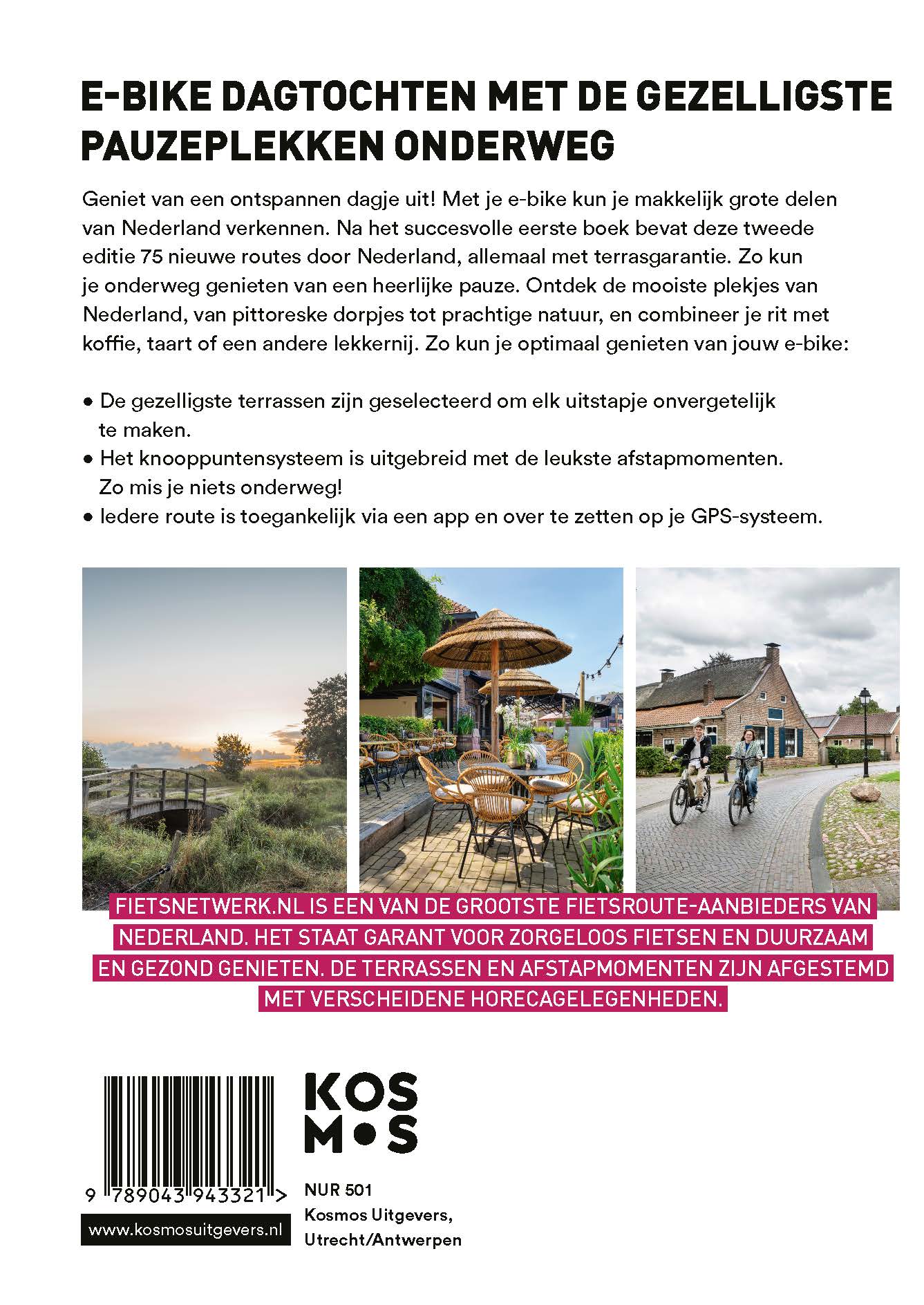 Achterkant van 75 leuke e-bike routes langs gezellige terrassen