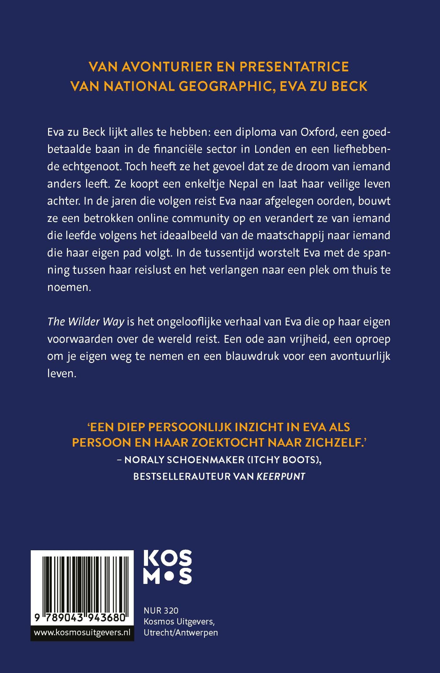 Achterkant van The Wilder Way