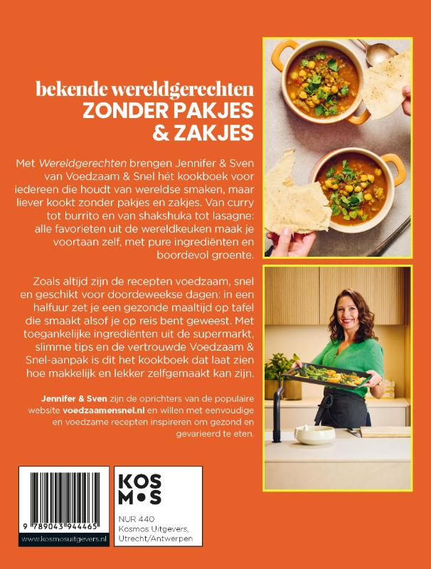 Achterkant van Wereldgerechten - Voedzaam en Snel