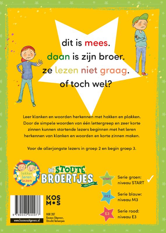 Achterkant van Ik lees niet