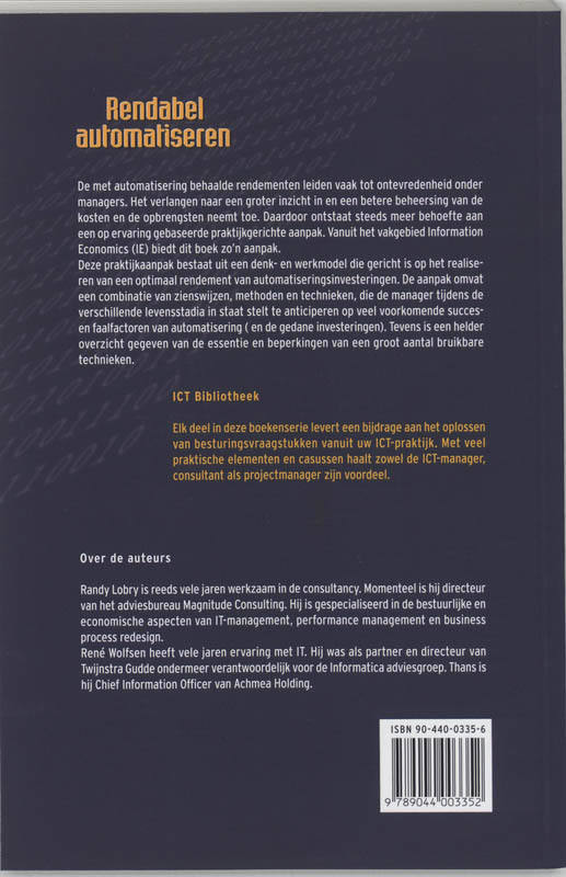 Achterkant van Rendabel automatiseren
