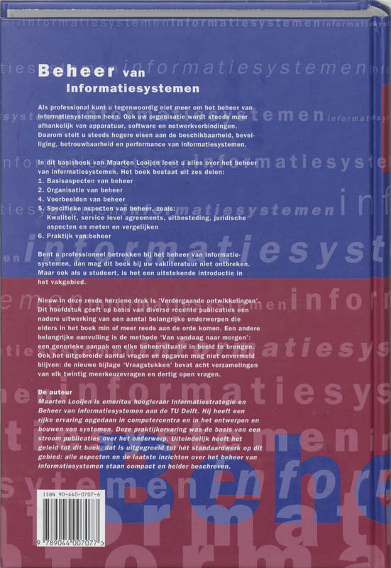 Achterkant van Beheer van Informatiesystemen