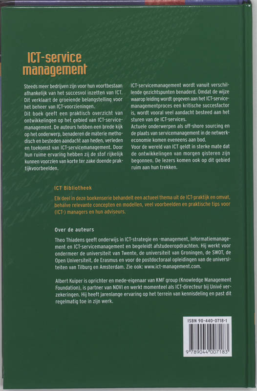 Achterkant van ICT-servicemanagement