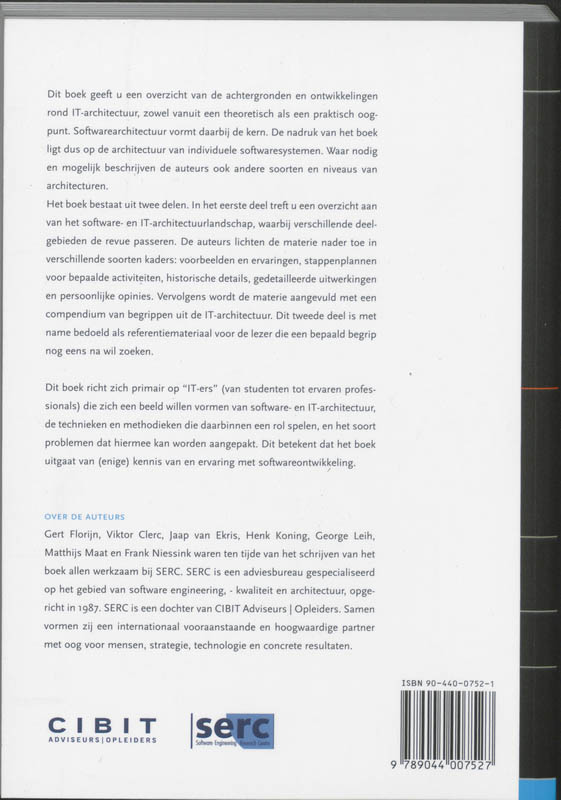 Achterkant van Softwarearchitectuur