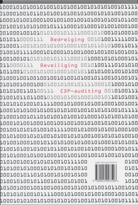 Achterkant van Inleiding EDP-auditing