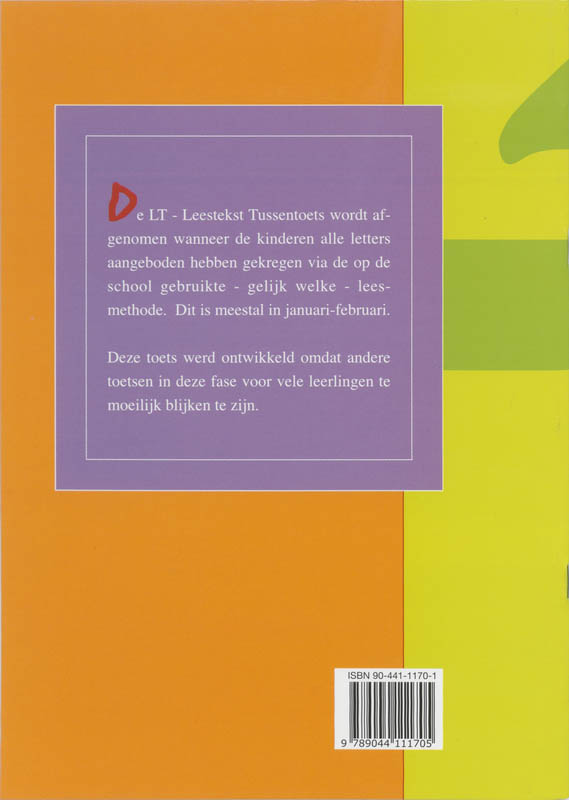Achterkant van Tussentoets