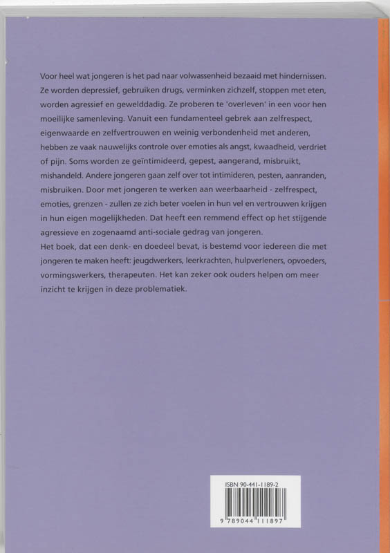 Achterkant van Weerbaarheid van jongeren