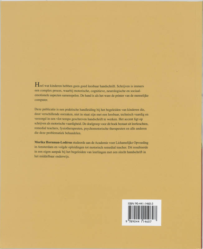 Achterkant van Beter handschrift